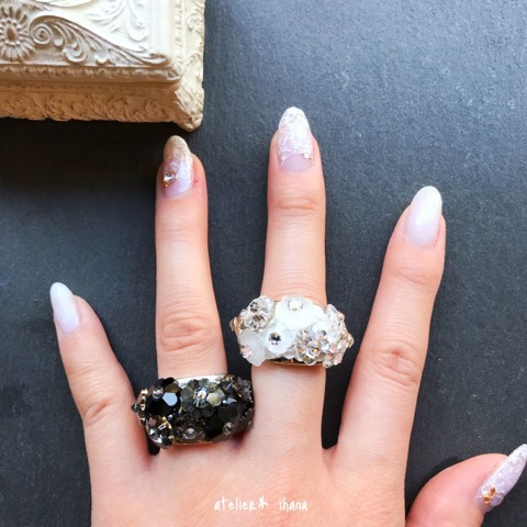 スキルアップレッスン【Joli Flower Swarovski Ring】 スキルアップレッスン【Joli Flower Swarovski Ring】