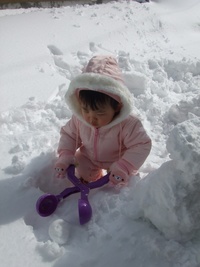 雪遊び♪