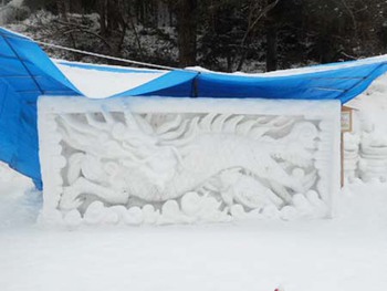 平湯の『雪像コンテスト』 ^^