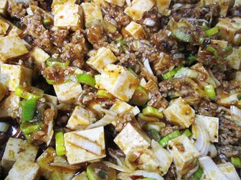 白川村の石豆腐で『麻婆豆腐 』^^