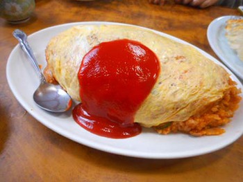 島田食堂の『超特大オムライス』 ^^
