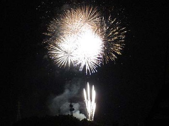 我が家の二階から『花火大会』 ^^