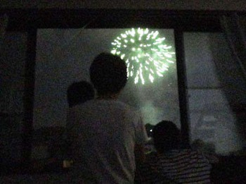 我が家の二階から『花火大会』 ^^