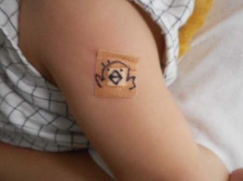 孫の『予防注射』 ^^;
