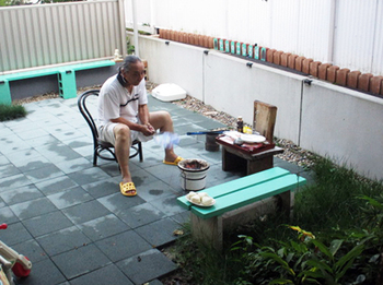 裏庭を『DIY』したら… ^^;