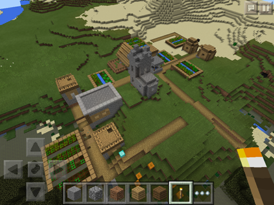 MCPE Village with Stronghold