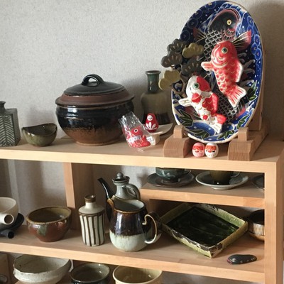 平野明さんの張り子作品 『鯉皿』 平野明さんの張り子作品 『鯉皿』
