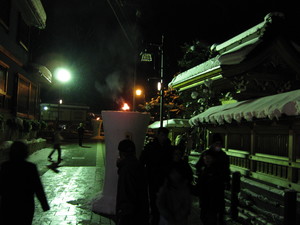 昨晩は、三寺参りでした。
