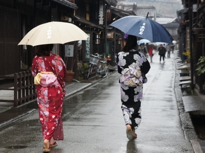 雨が降っても♪