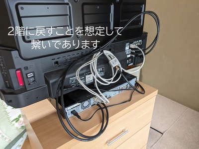 元に戻すことを想定して接続 元に戻すことを想定して接続
