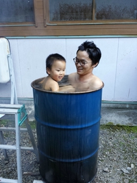 ドラム缶風呂! ドラム缶風呂!