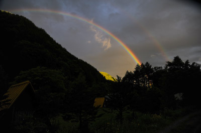 今日の秋神川【二重の虹】 今日の秋神川【二重の虹】
