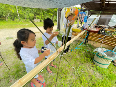 キャンプだより【流しそうめん篇】 キャンプだより【流しそうめん篇】