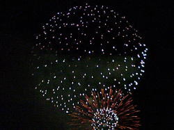 夏の終わりの花火