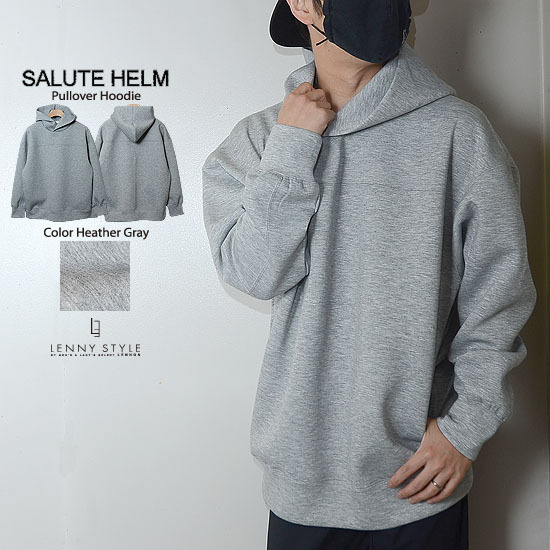 サルートヘルム ( SALUTE HELM ) ダンボールニット プルオーバー パーカー ( フーディー ) - ヘザーグレー サルートヘルム ( SALUTE HELM ) ダンボールニット プルオーバー パーカー ( フーディー ) - ヘザーグレー