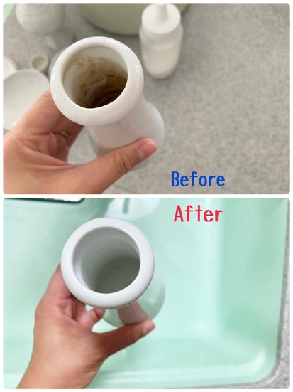 水筒洗いはつけ置きで楽ちんキレイ! 水筒洗いはつけ置きで楽ちんキレイ!