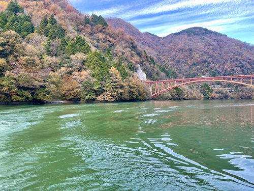庄川峡遊覧船 長崎橋 庄川峡遊覧船 長崎橋