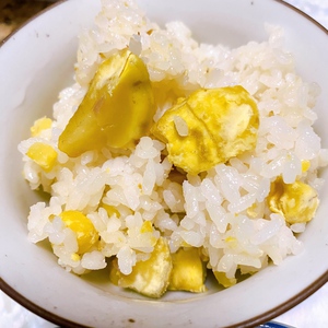この歳で初栗ご飯♪ この歳で初栗ご飯♪
