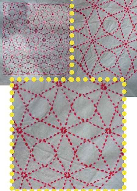 刺し子、頑張ってみている 刺し子、頑張ってみている
