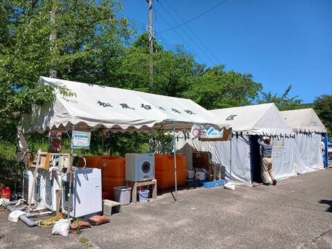 能登半島地震支援活動諸岡避難所のお風呂終了 能登半島地震支援活動諸岡避難所のお風呂終了