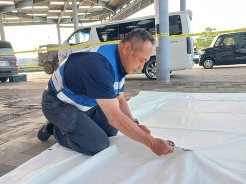 能登半島地震支援活動4月28日マリンタウンのお風呂準備進行中 能登半島地震支援活動4月28日マリンタウンのお風呂準備進行中