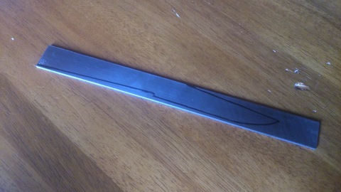 ぺティナイフを作ってみる　外形研削
