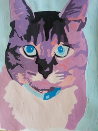 猫の絵完成!!!