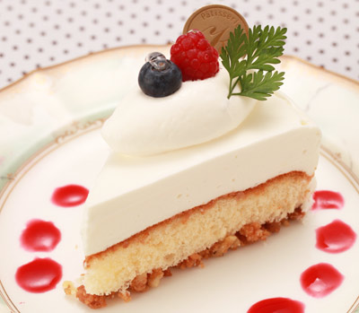 二層のチーズケーキ