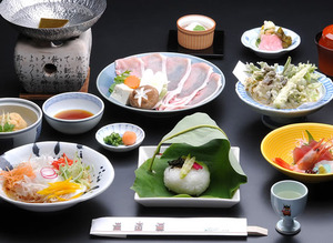 朴葉すし御膳