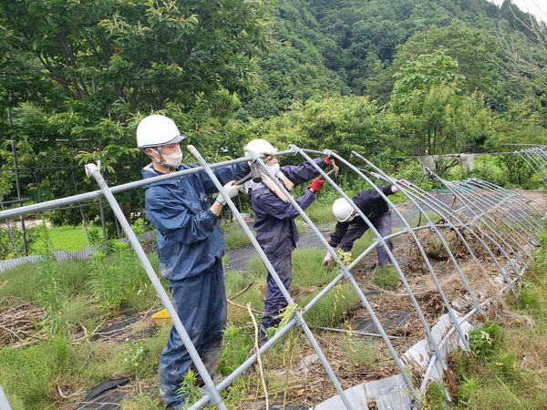 高山市朝日町災害支援活動7月17日 高山市朝日町災害支援活動7月17日