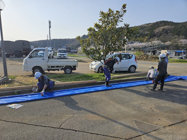 能登半島地震支援活動4月14日門前地区の大型入浴施設準備開始