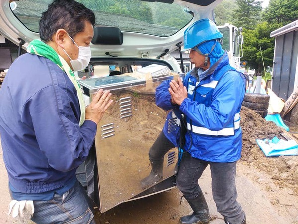 高山市朝日町災害支援活動7月18日 高山市朝日町災害支援活動7月18日