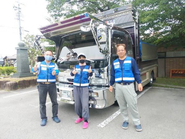 高山市朝日町災害支援活動7月13日 高山市朝日町災害支援活動7月13日