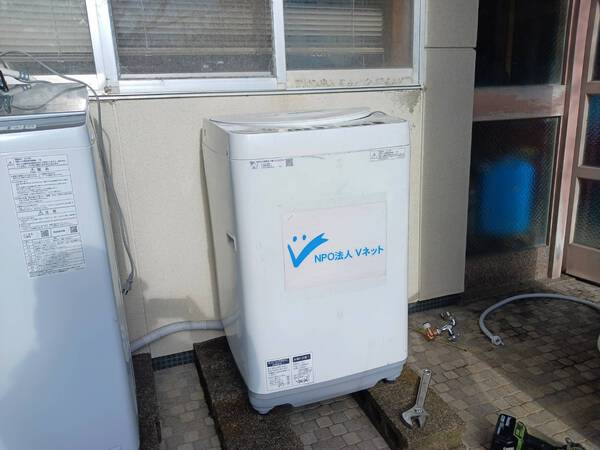 能登半島地震支援活動2月16日門前町七浦に洗濯施設 能登半島地震支援活動2月16日門前町七浦に洗濯施設