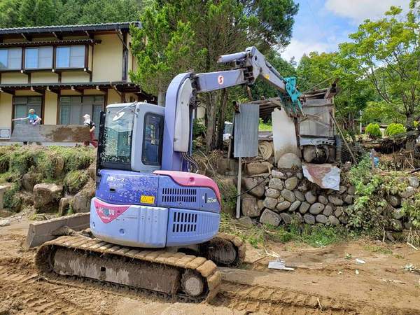 高山市朝日町災害支援活動7月16日 高山市朝日町災害支援活動7月16日