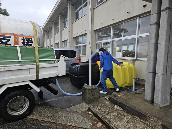 能登半島地震支援活動2月20日七浦の洗濯機稼働開始 能登半島地震支援活動2月20日七浦の洗濯機稼働開始