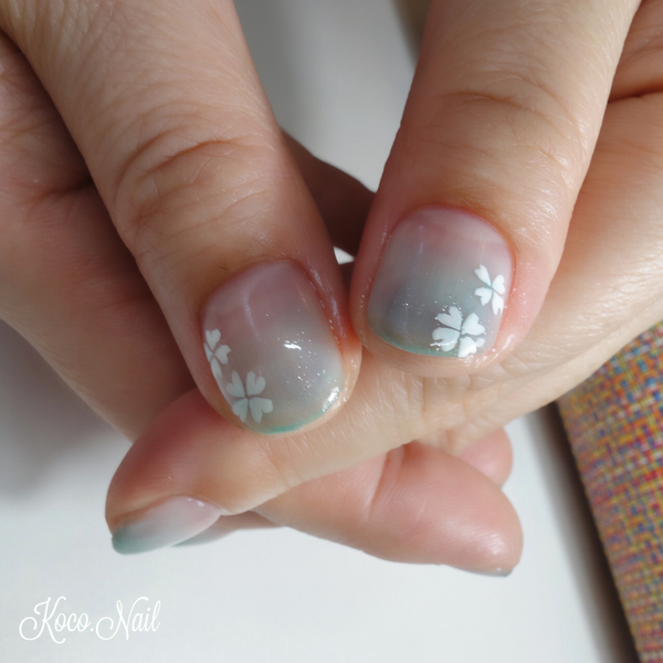 お客様ネイル 四つ葉のクローバー Koco Nail Yosa La Base