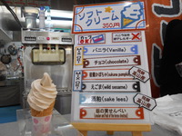 とちの実せんべいソフトクリーム(^_-)-☆