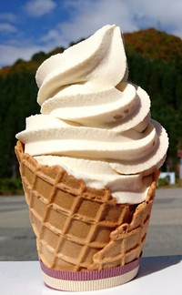 りんごソフトクリーム！期間限定です！