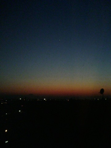東京の夕焼けが見れた…