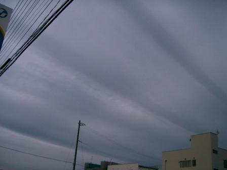 昨日の変な雲