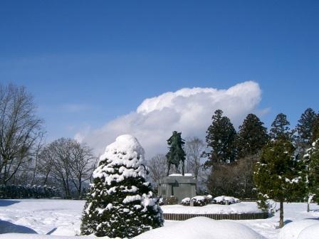 雪の花♪城山散歩
