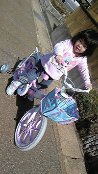 初☆自転車！