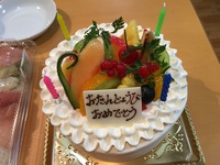 セーズさんのバースデーケーキ5号（フルーツデコレーション）