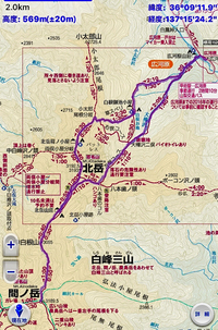 北岳　3,193m　間ノ岳 3,189.5m ①