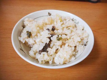 『熊のお肉』で炊き込みご飯～　^^