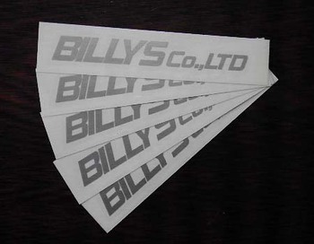 『ＢＩＬＬＹＳ』さんのカッティングステッカー納品