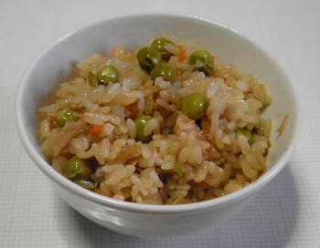 初物！『グリーンピース』ごはん