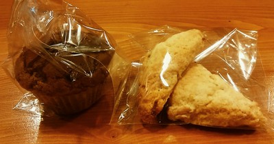 バナナスコーンとチョコマフィン