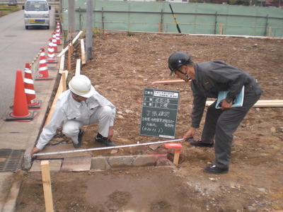 丁張り確認